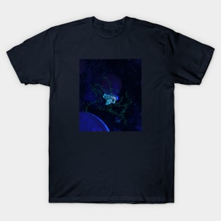 Astrocat Dreaming In Space T-Shirt